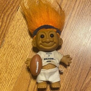 Vintage NFL FOOTBALL Russ Troll Doll CHICAGO BEARS 5" VERY HARD TO FIND 1990s